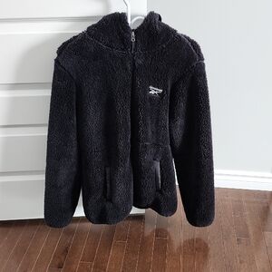 Reebok Women Black Fleece Puffer Jacket